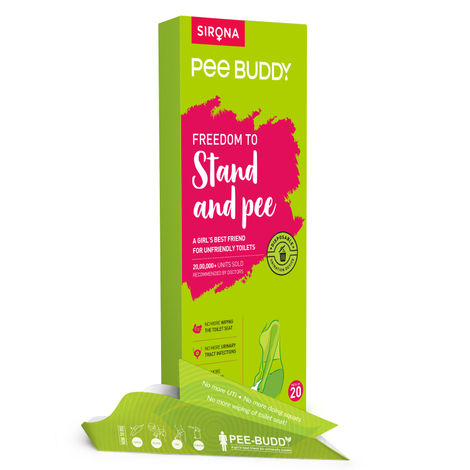 Buy Sirona PeeBuddy - Disposable, Portable Female Urination Device for Women - 20 Funnels 20 Funnels-Purplle