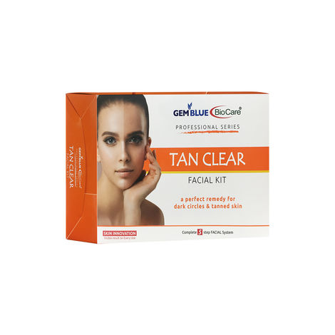Buy Gemblue Biocare Tan Clear Facial Kit for Dark Circles & Tanned Skin, 400 gm-Purplle