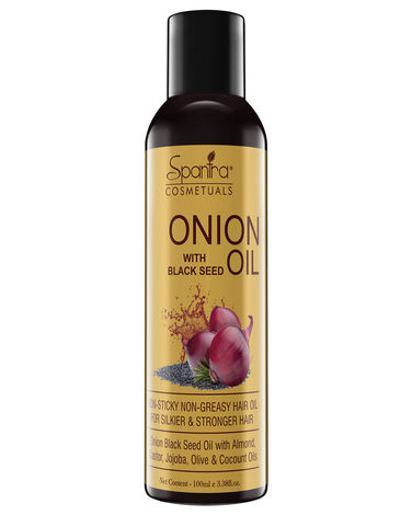 Buy Spantra Onion Black Seed Hair Oil contains red oil extract, 100ml-Purplle