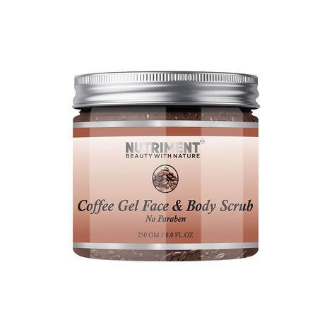 Buy Nutriment Coffee Gel Face & Body Scrub, 250gm, Suitables For Skin Types.-Purplle