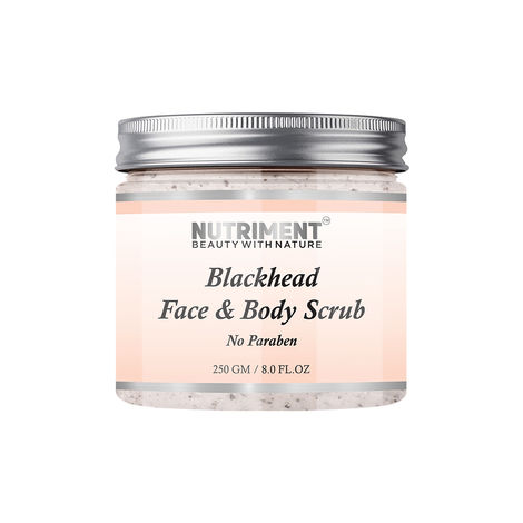 Buy Nutriment BlackHead Face and Body Scrub, 250gm, Suitables for All Skin types.-Purplle