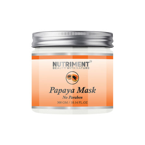 Buy Nutriment Papaya Mask for Hydrating Skin, Removing Oil and Improves Pores, Paraben Free 300gram, Suitable for all Skin Types-Purplle