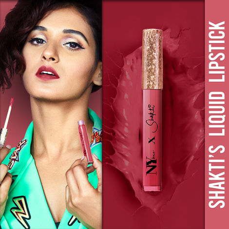 Buy Shakti By NY Bae Liquid Lipstick - Classy Contemporary 14 (2.7 ml) | Red | Matte Finish | Highly Pigmented | Lasts Upto 12+ Hours | Smudge Resistant | Waterproof | Weightless | Vegan | Cruelty & Paraben Free-Purplle