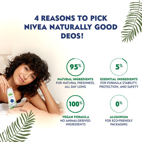NIVEA Naturally Good Deodorant, Bio Aloe Vera, 75 ml