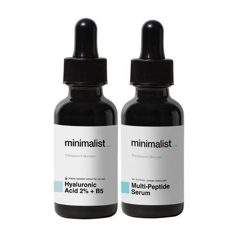 Buy Minimalist Hydration & Over Night Repair Duo For Dry, Dehydrated & Dull skin Combo of 2-Purplle