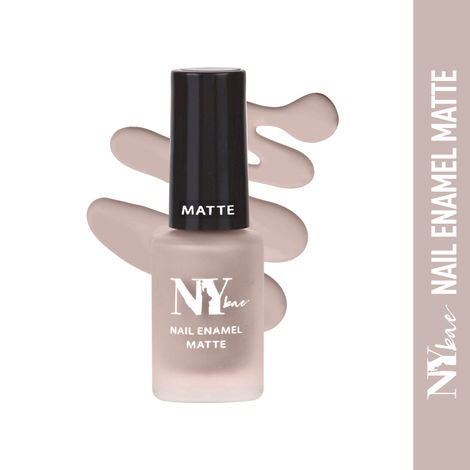 Buy NY Bae Matte Nail Enamel - Bagel 8 (6 ml) | Purple | Luxe Matte Finish | Highly Pigmented | Chip Resistant | Long lasting | Full Coverage | Streak-free Application | Vegan | Cruelty Free | Non-Toxic-Purplle