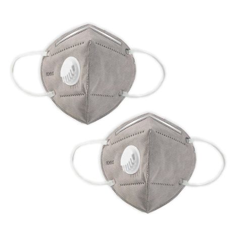 Buy GUBB KN95 Mask With Filter Face Protection Mask Pack of 2, Grey-Purplle