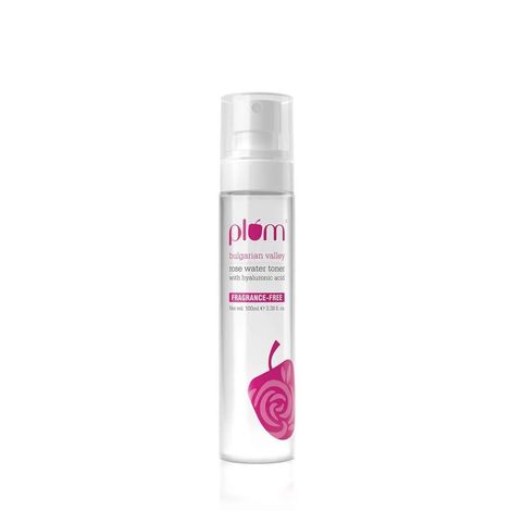 Buy Plum Bulgarian Valley Rose Water Alcohol-Free Spray Toner With Hyaluronic Acid, Hydrates & Refreshes 100ml-Purplle