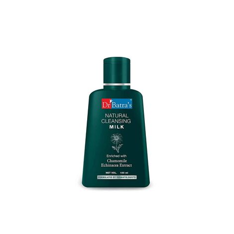 Buy Dr Batra's Natural Cleansing Milk Enriched With Echinacea & Chamomile - 100 ml-Purplle