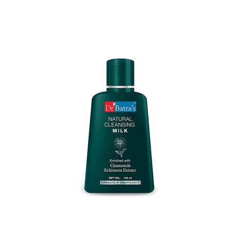Buy Dr.Batra`s Natural Cleansing Milk Enriched With Echinacea & Chamomile - 100 ml-Purplle