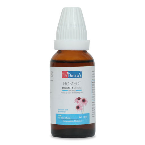Buy Dr Batra's Homeo+ Immunity Medicine(Oral Drops) Power Up Your Defence System - 30 ml-Purplle