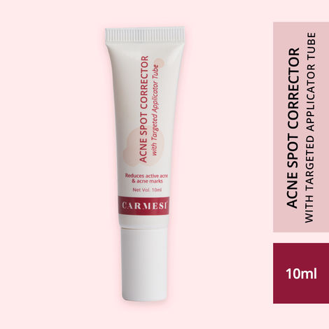 Buy Carmesi Acne Spot Corrector - Natural Salicylic Acid Vitamin C Niacinamide Shatavari - Reduces Active Acne & Acne Marks,10 ml-Purplle