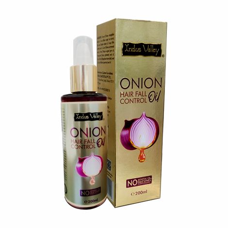 Buy Indus valley Onion hair fall control oil 200 ml-Purplle