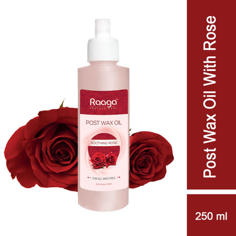 Buy Raaga Professional Post Wax Oil with Soothing Rose for all Skin Types, 250 ml-Purplle