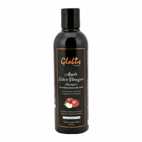 Buy Globus Naturals Apple Cider Vinegar Shampoo For Brilliant Shine & Silky finishEnriched with Aloe vera, Nutgrass & Lemongrass |Promotes hair growth|Maintains scalp ph|No Parabens| No Sulphate| 250 ml-Purplle
