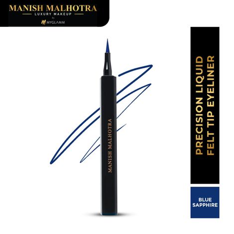 Buy Manish Malhotra Beauty By MyGlamm Precision Liquid Eyeliner-Blue Sapphire-1 gm-Purplle