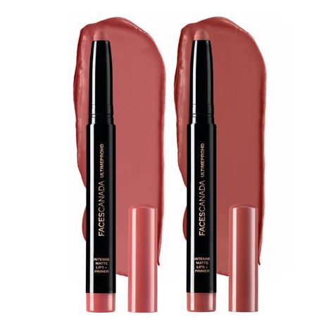 Buy Faces Canada HD Matte Lipstick Tea Rose & Natural Coco 2.8 gm-Purplle