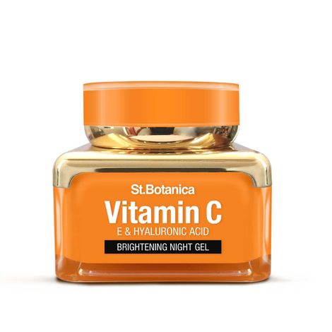 Buy St.Botanica Vitamin C, E & Hyaluronic Acid Brightening Night Gel, 50 gm-Purplle