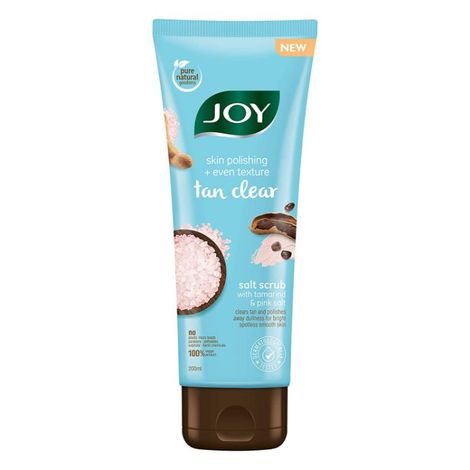Buy Joy Skin Polishing & Even Texture Tan Clear Salt Scrub With Tamarind & Pink Salt 200 ml-Purplle