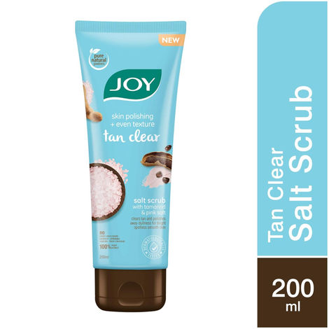 Buy Joy Skin Polishing & Even Texture Tan Clear Salt Scrub With Tamarind & Pink Salt 200 ml-Purplle