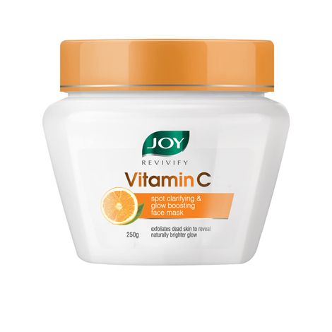 Buy Joy Revivify Vitamin C Face Mask | Spot Clarifying & Glow Boosting Mask | With Grapefruit, Tomato, Glycolic, Agran Oil, Calendula & Chamomile | Skin Brightening Vitamin C Face Pack | 250g-Purplle