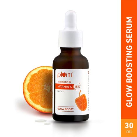 Buy Plum 15% Vitamin C Glow Boost Face Serum, Fights Dark Spots, Pigmentation & Dull Skin, Dermat Tested 30 ml-Purplle