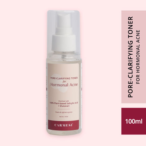 Buy Carmesi Pore-Clarifying Toner for Hormonal Acne - Damask Rose, Bamboo Extract, Niacinamide - Clears Pores-Purplle