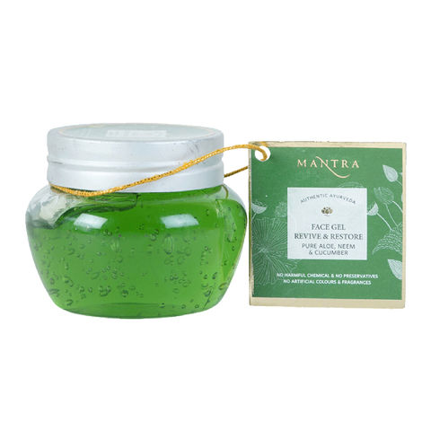 Buy Mantra Herbals Face Gel Revive & Restore Pure Aloe Neem & Cucumber (100 gm)-Purplle