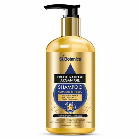 Buy St.Botanica Pro Keratin & Argan Oil Smooth Therapy Shampo (300 ml)-Purplle