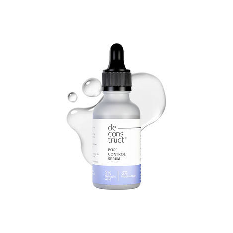 Buy Deconstruct Pore Control Serum with 2% Salicylic Acid & 3% Niacinamide,Fights Acne & Controls Oil (30 ml)-Purplle