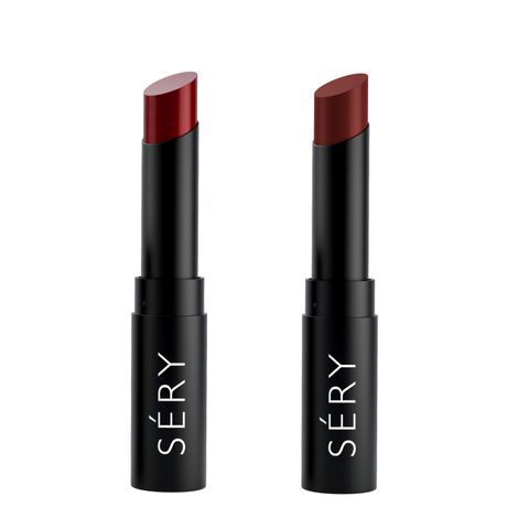 Buy SERY Sery Matte and Creamy Lipstick Combo Cml05, Red Raspberry + Nude Nuts, 3.5 g with Combo offer-Purplle