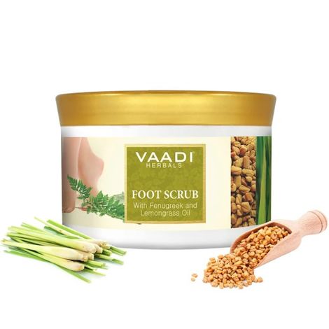 Buy Vaadi Herbals Foot Scrub With Fenugreek And Lemongrass Oil (500 gm)-Purplle
