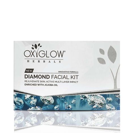 Buy OxyGlow Herbals Diamond facial kit, 63g,Prevent Wrinkles,Diamond Shine-Purplle