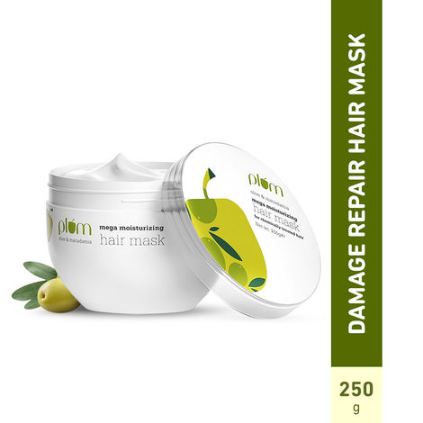 Buy Plum Olive & Macadamia Mega Moisturizing Hair Mask (250 ml)-Purplle
