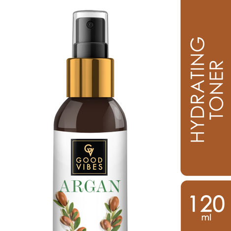 Buy Good Vibes Argan Hydrating Face Toner | Hydrating, Moisturizing | No Parabens, No Alcohol, No Sulphates, No Mineral Oil, No Animal Testing (120 ml)-Purplle