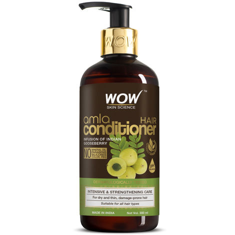 Buy WOW Skin Science Amla Hair Conditioner For Weak Hair - No Mineral Oil, Parabens, Silicones, Synthetic Color & PEG (300 ml)-Purplle