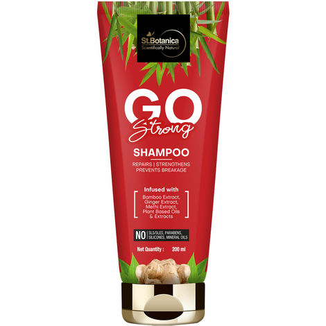 Buy St.Botanica GO Strong Hair Shampoo - With Bamboo, Ginger, Methi Extract, No SLS / Sulphate, Paraben, Silicones, Colors, 200 ml-Purplle