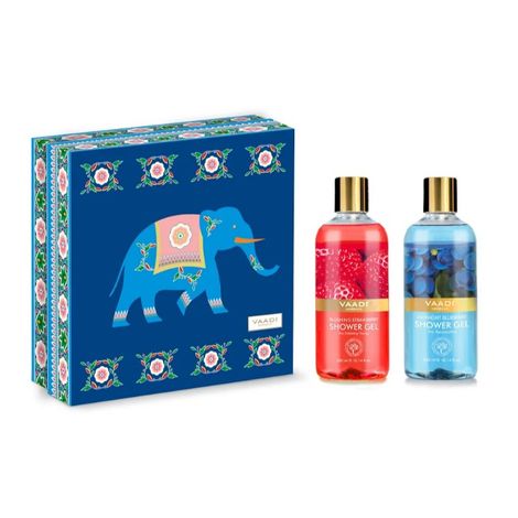 Buy Vaadi Herbals Very Berry Shower Gels Gift Box - (Royal Elephant)( 300 ml x 2 )-Purplle