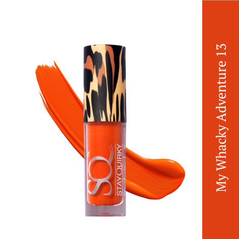 Buy Stay Quirky Mini Liquid Lipstick Orange - My Wacky Adventure 13 | Highly Pigmented | Non-drying | Long Lasting | Easy Application | Water Resistant | Transferproof | Smudgeproof (1.6 ml)-Purplle