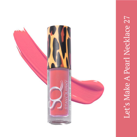 Buy Stay Quirky Mini Liquid Lipstick Nude - Let's Make a Pearl Necklace 27 | Highly Pigmented | Non-drying | Long Lasting | Easy Application | Water Resistant | Transferproof | Smudgeproof (1.6 ml)-Purplle