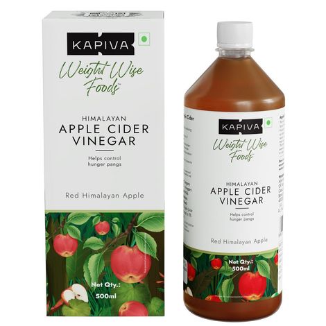 Buy Kapiva Himalayan Apple Cider Vinegar With Mother Vinegar 500Ml | Unfiltered Unpasteurized |Helps control hunger pangs-Purplle