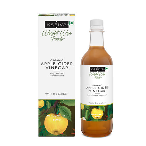Buy Kapiva Organic Apple Cider Vinegar 500 Ml-Purplle