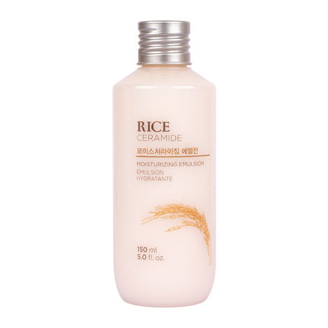 Buy The Face Shop Rice & Ceramide Moisturizing Emulsion with Rice Extracts for brightening skin |Light weight emulsion for Moisturizing, |Locks Moisture For 12 Hours, For Soft And Glowing Skin |Korean Beauty products for all skin types, 150ml-Purplle