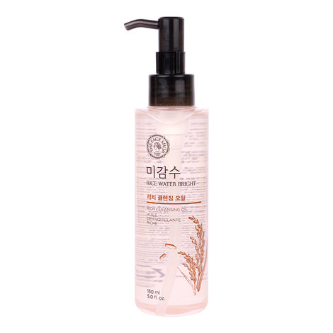 Buy The Face Shop Rice Water Bright Rich Cleansing Oil, effective makeup remover on heavy makeup & impurities 150 ml-Purplle