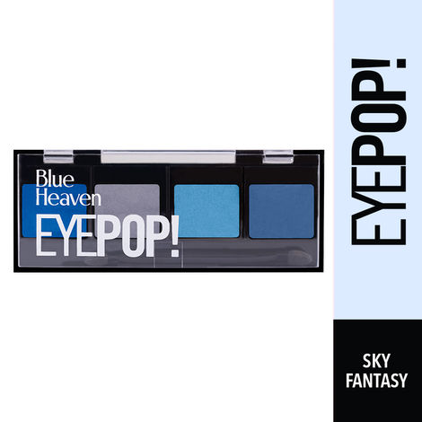 Buy Blue Heaven 4-in-1 Matte & Metallic Eyepop Eyeshadow, Sky Fantasy-Purplle