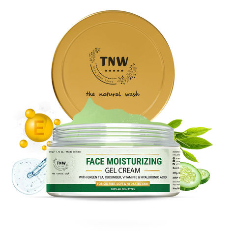Buy TNW - The Natural Wash Face Moisturizing Gel-Cream for Oil-Free, Soft & Hydrated Skin 50 G-Purplle