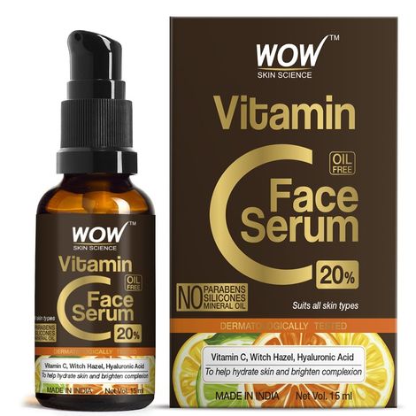 Buy WOW Skin Science Vitamin C Serum - Skin Clearing Serum - Brightening,  Genuine 20% (15 ml)-Purplle
