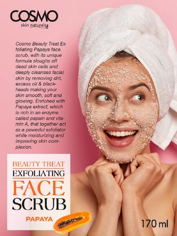 Cosmo Beauty Treat Exfoliating Papaya Face Scrub (170 ml)