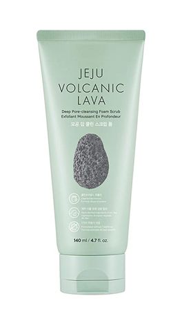 Buy The Face Shop The Faceshop Jeju Volcanic Lava Scrub Foam Gentle Exfoliator for Tan Removal, Whiteheads and Blackheads |for Normal to Oily Skin,140ml-Purplle