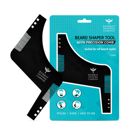 Buy Bombay Shaving Company Beard Shaper Tool With Comb (Black) | Home and Salon use, Men Beard Accessories-Purplle